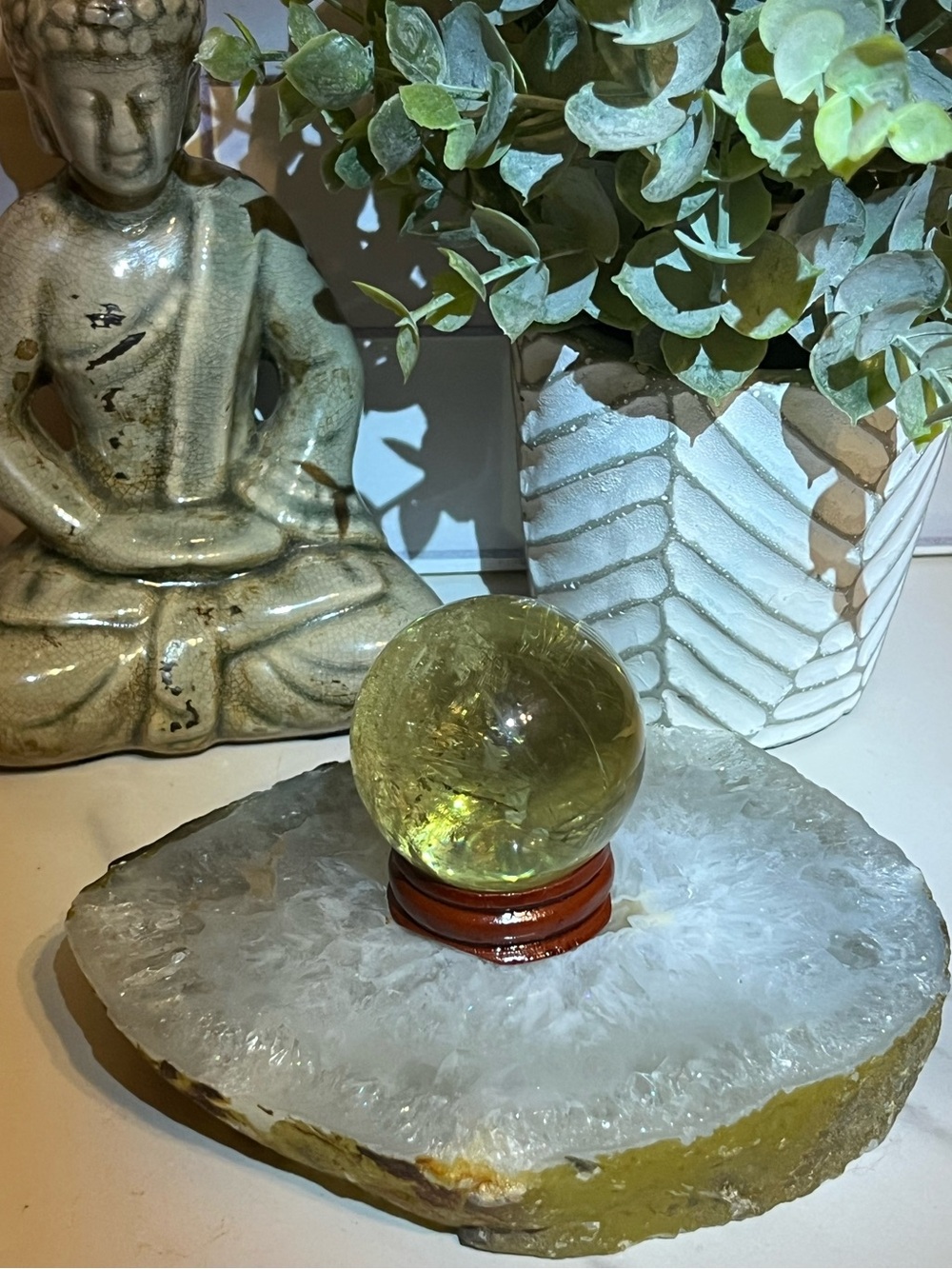 Citrine Sphere - Joy ✨ Wealth ✨ Confidence